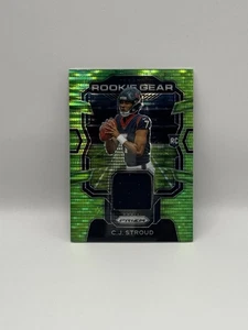2023 Panini Prizm C.J. Stroud Rookie Gear Neon Green Pulsar Houston Texans - Bild 1 von 2