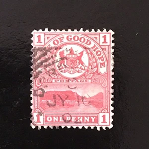 SOUTH AFRICA - CAPE OF GOOD HOPE 1900 QV  1d Carmine SG69 Used - Picture 1 of 2