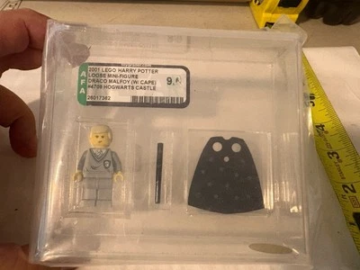 2001 Lego AFA Graded 9.0 Harry Potter Draco Malfoy Figure Free Ship in USA - Image 1 of 4