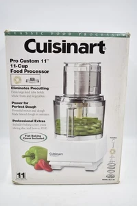 Cuisinart Food Processor Pro Custom 11 & Blades Tested Works DLC-8S White - Picture 1 of 12