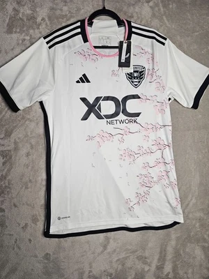 Auténtica camiseta Adidas DC United 2023-2024 tema flor de cerezo grande para hombre Foto 1 de 4