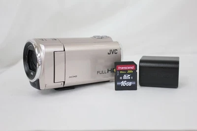 JVC Everio GZ-E77-N Pink Gold 40x Camcorder with Battery and SD Card From Japan - Image 1 of 4