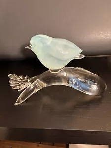 Seltener Seguso Murano Vogel auf einem Ast Italien 12" x6" signiert unvollkommen - Bild 1 von 8