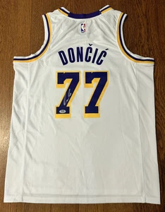 Luka Doncic Los Angeles Lakers Autograph Signed Jersey PSA COA Rare Silver Paint - Picture 1 of 5