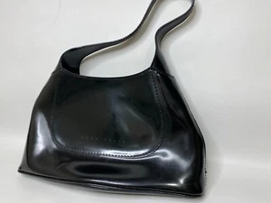 COCCINELLE WOMEN'S LEATHER BLACK HANDBAG - Picture 1 of 6