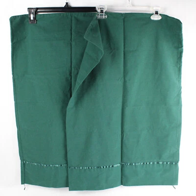 Set Of 2 Unbranded Pillowcase Solid Color Dark Green 19.5" x 29" - Image 1 of 4