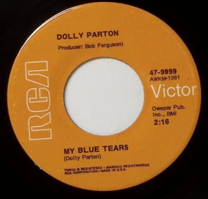 DOLLY PARTON THE MYSTERY OF THE MYSTERY/MY BLUE TEARS RCA VICTOR VINYL 45 55-68 - Picture 1 of 3