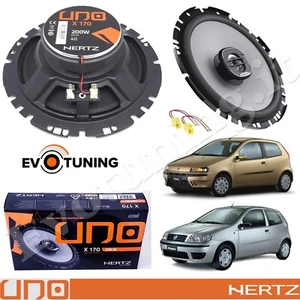 Altavoces Hertz X 170 Anteriores Coaxiales 2 Vías Para Fiat Punto 188 + Cables - Imagen 1 de 11