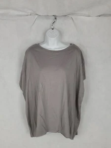 Planet grau lockere Passform abgeschnittene Ärmel Baumwolle hergestellt in Peru Einheitsgröße - Bild 1 von 9