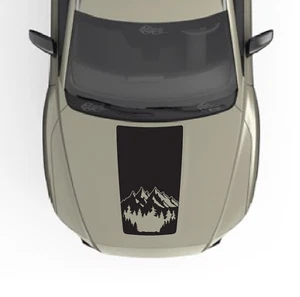 Mountains & Trees Blackout Hood Vinyl Decal Fits Mazda CX50 2023-2024 - Picture 1 of 5