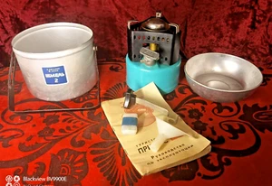 Original Vintage Camping Fuel Stove Set SHMEL-2 Soviet Multifuel - Picture 1 of 21