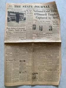 Lansing State Journal Dec 2 1952 Michigan State College Football-National Champs - Picture 1 of 1