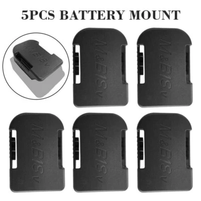 5x BATTERY MOUNTS for MAKITA 18v Storage Shelf Rack Stand Holder Slots Van Case