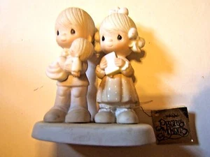 Precious Moments Figurine 1981 "Refoicing With You" Triangle Mark Run Error. - Picture 1 of 5