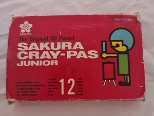 Crayons Sakura Cray-Pas Junior oil pastel Japan vintage - Picture 1 of 6