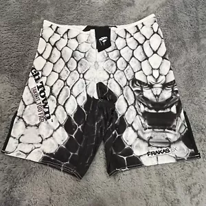 Frakas Punch Town MMA Shorts Men's Size 32 Black White Graphic UFC Boxing - Picture 1 of 16