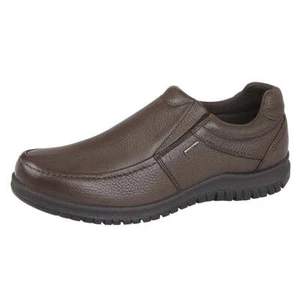 Hombres IMAC Marrón Grano Cuero Doble Refuerzo Suela PU Informal - Imagen 1 de 1
