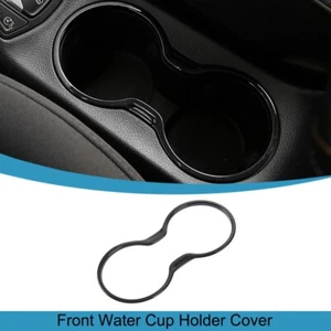 Cubierta de marco de soporte de taza de agua frontal ABS negro para Jeep Compass 2017-2020 - Imagen 1 de 12