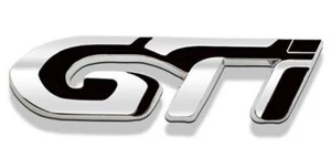 ⭐🇫🇷 monogramme badge logo Peugeot GTi noir 206 207 208 307 308 NEUF ⭐🇫🇷 - Imagen 1 de 5