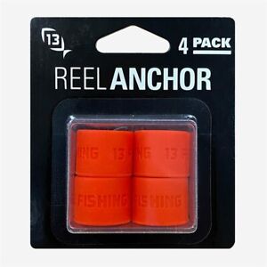 13 Fishing Reel Anchor Wraps - Fire Red - Ice Fishing Reel Bands