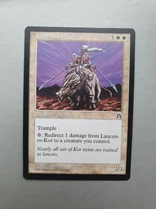 Lancers en-Kor , MTG Stronghold (1998). Uncommon White Creature NM - Picture 1 of 2