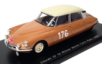 Spark 1/43 Scale S5530 - Citroen ID19 #176 Winner Monte Carlo 1959 - Brown/Cream - Image 1 of 4
