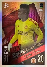 N.NS LE1 Onana Manchester United New Signings - Match Attax 2023/24 Topps