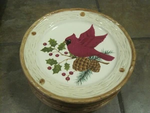 Plato de ensalada con acento SONOMA 'KNOLLWOOD', CARDINAL, (6) DISPONIBLE., NUEVO CON ETIQUETAS - Imagen 1 de 3