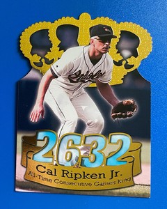 1998 Pacific Card #1 All-Time Die Cut 2632 Consecutive Games King Cal Ripken Jr