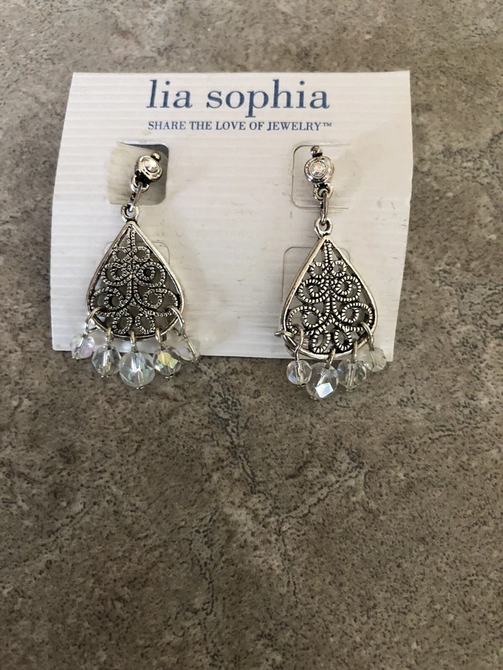 Pendientes Lia Sophia Azul Evasión ¡NUEVOS CON ETIQUETAS! Foto 1 de 1