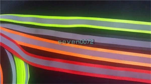 Nuevo Chaleco Safty Tira Cinta Reflectante 15MM Coser Tela Plateada Borde - Imagen 1 de 1