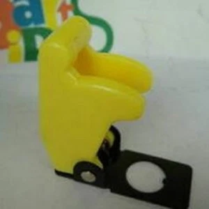 4 piezas Interruptor de palanca Cubierta de seguridad amarilla Protector militar Y01 - Imagen 1 de 2