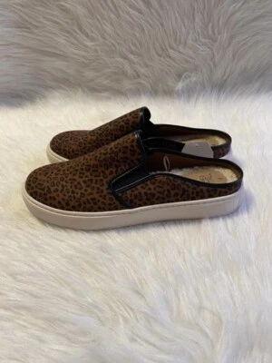 Zapatos Time And Tru para mujer talla 8 marrón estampado de leopardo sin cordones mula Foto 1 de 4
