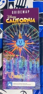2022 Disneyland Disney California Adventure Guide Map Disney DCA World Color - Picture 1 of 1