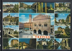 Cartolina Saluti da Treviso VEDUTINE ED424 - Picture 1 of 1