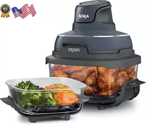 Crispi Air Fryer Microwave Freezer & Dishwasher Safe Non Toxic Glass Portable - Picture 1 of 12