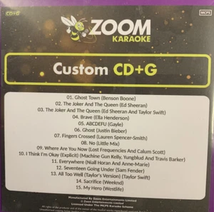 Zoom Karaoke Pop Chart Picks 2022 (Parte 1) 15 éxitos pop en disco CDG - Imagen 1 de 2