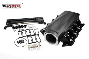 Deepmotor LS1 LS2 LS6 102mm Casting Bolted Intake Manifold with Fuel Rail Black - Picture 1 of 9