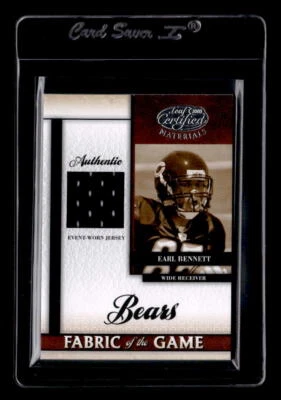 2008 Leaf Certified Materials Rookie Fabric of the Game #1 Earl Bennett  /250 - Image 1 of 2