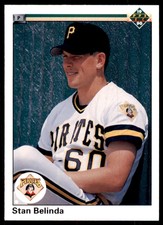 1990 Upper Deck High Series Stan Belinda Pittsburgh Pirates. #759