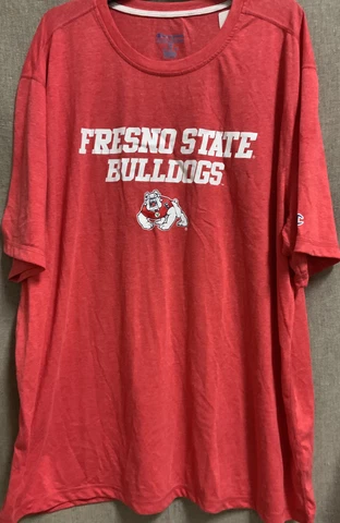 🏈  CHAMPION-FRESNO STATE BULLDOGS T-Shirt, Short Sleeve, 2XL, RED🆕 Cover