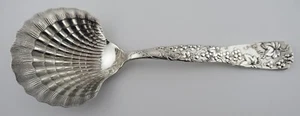 Tiffany & Co. Sterling 9" Shell Berry/Casserole Spoon- Vine Grape Pattern- #8597 - Picture 1 of 7