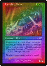 Laccolith Titan FOIL Nemesis NM Red Rare MAGIC THE GATHERING MTG CARD ABUGames