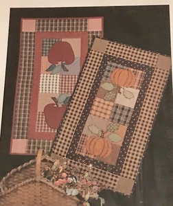 Thimbleberries HARVEST TABLE TOPPERS RUNNERS Quilt Pattern APPLES Or PUMPKINS - Picture 1 of 5