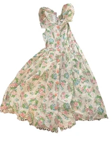 Mouse Feathers Vintage Dress, 6X, Style 38731C,  Button Up, Floral - Picture 1 of 3