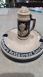 Luchow's NYC Restaurant Vintage Ceramic Beer Stein Ashtray Circa 1945  No chips - Picture 1 of 3