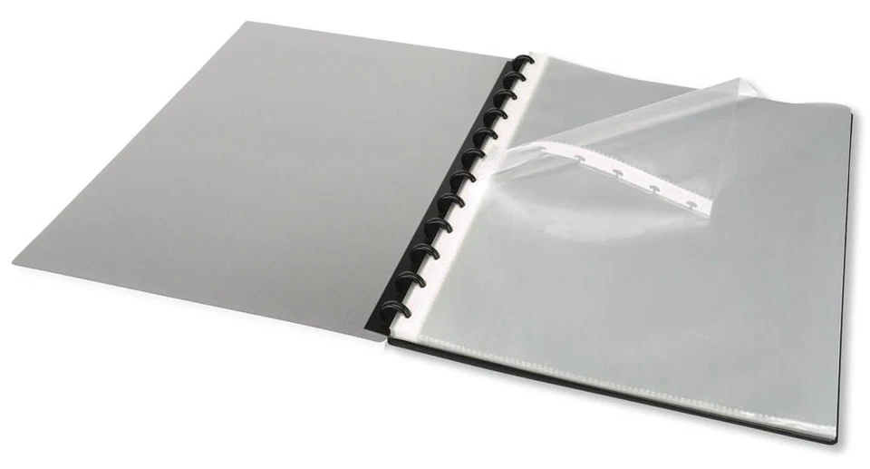 ELBA 10 OXFORD Prospekthüllen Vario Zipp DIN A4 glasklar glatt 0,08 mm