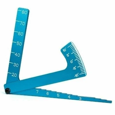 High Quality 3 in 1 Camber Gauge Ruler for Precision Wheel Alignment Blue Alloy - Image 1 of 4