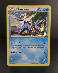 Pokémon TCG - SAMUROTT - 31/114 - CRACKED ICE HOLO - BLACK & WHITE (2011) - LP - Picture 1 of 2