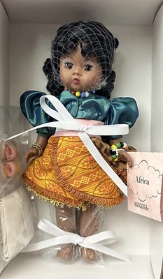 RARO 2000 Boneca Internacional Vintage Madame Alexander 8”, África 50445, NIOB - Imagem 1 de 4